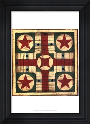 Framed Small Antique Parchessi Print