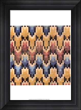 Framed Flame Stitch III Print