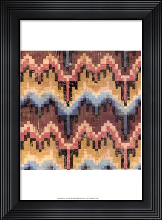 Framed Flame Stitch IV Print
