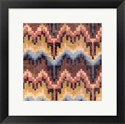 Framed Flame Stitch IV Print