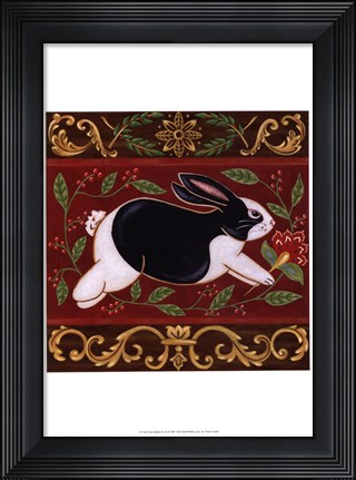 Framed Folk Rabbit II Print