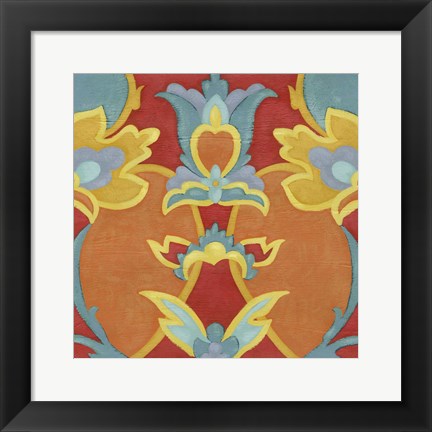 Framed Alhambra Pattern I Print