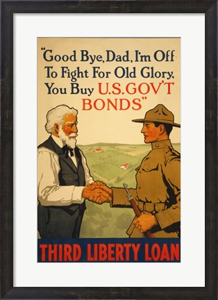 Framed Third Liberty Loan Print