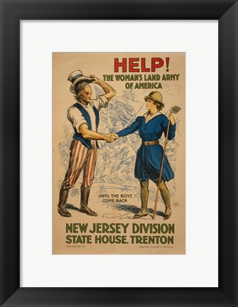 Framed New Jersey Division State House, Trenton Print