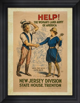 Framed New Jersey Division State House, Trenton Print