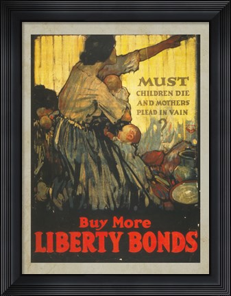 Framed Buy More Liberty Bonds Print