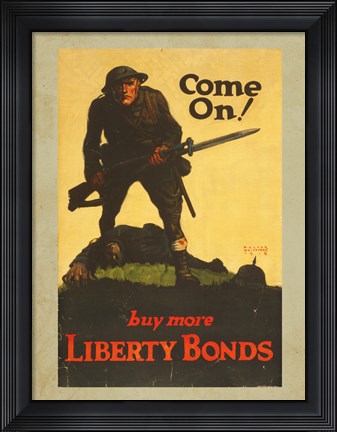 Framed Buy More Liberty Bonds Print