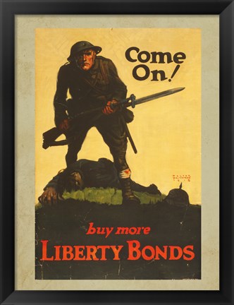 Framed Buy More Liberty Bonds Print