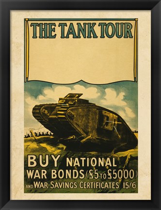 Framed Tank Tour Print