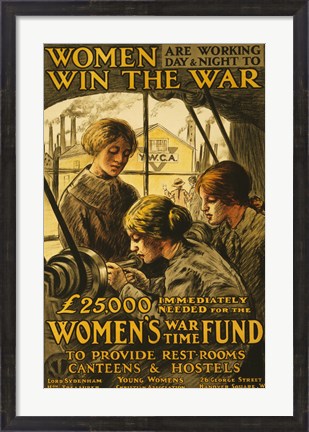 Framed Women Win the War Print