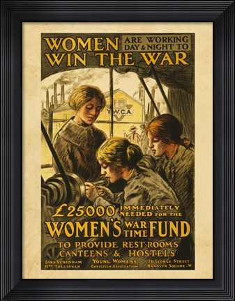 Framed Women Win the War Print