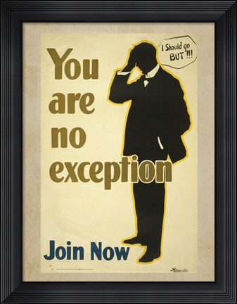 Framed You Are No Exception Print