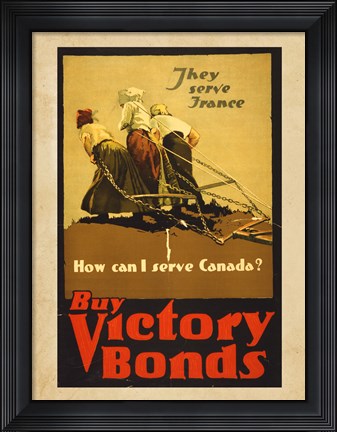 Framed Buy Victory Bonds Print
