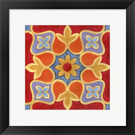 Framed Alhambra Pattern II Print