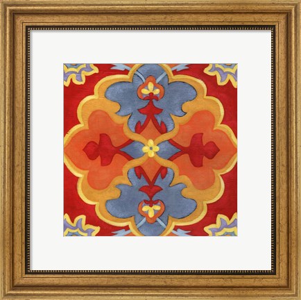 Framed Alhambra Pattern III Print
