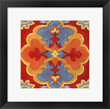 Framed Alhambra Pattern III Print