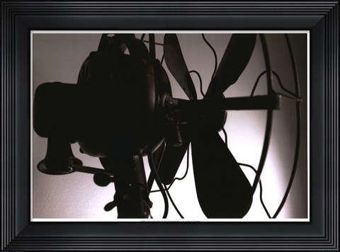 Framed Vintage Fan Study I Print