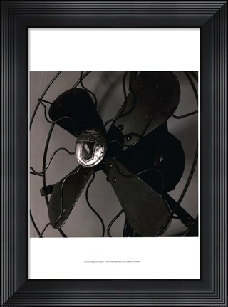 Framed Vintage Fan Study V Print