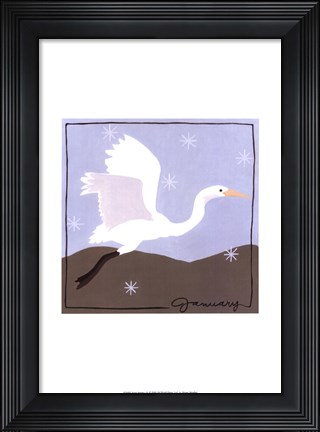 Framed Avian January Print