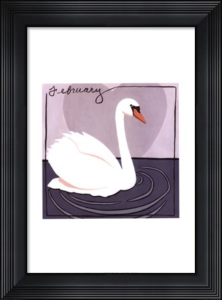 Framed Avian February Print