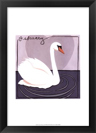 Framed Avian February Print