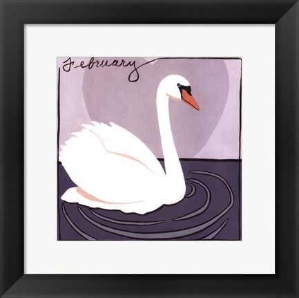 Framed Avian February Print