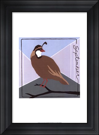 Framed Avian September Print
