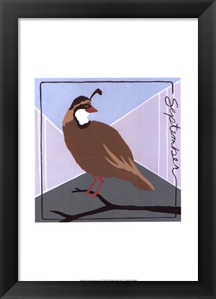 Framed Avian September Print