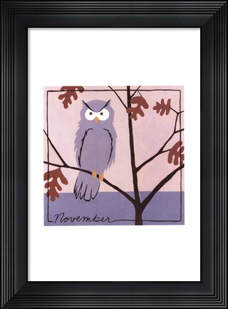 Framed Avian November Print
