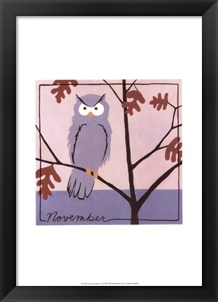 Framed Avian November Print