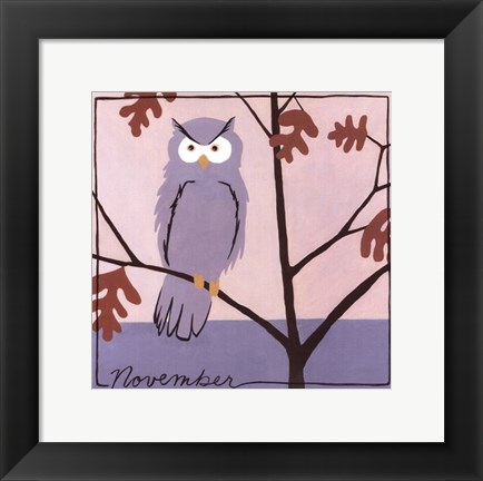 Framed Avian November Print