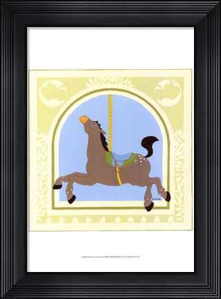 Framed Horse Carousel Print
