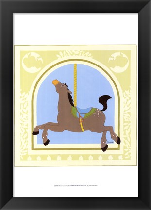 Framed Horse Carousel Print