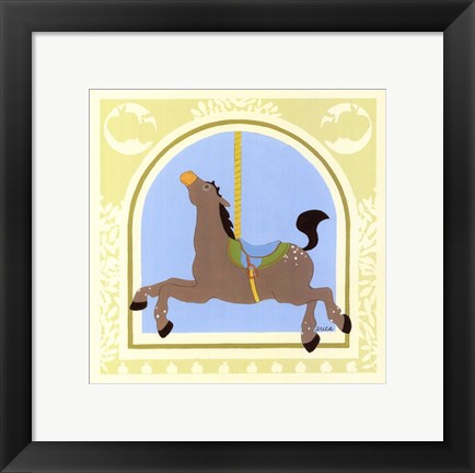 Framed Horse Carousel Print