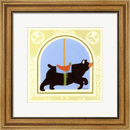 Framed Bear Carousel Print