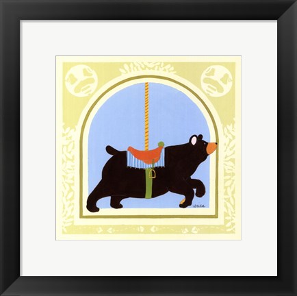 Framed Bear Carousel Print