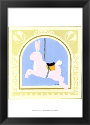 Framed Rabbit Carousel Print