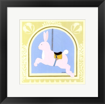 Framed Rabbit Carousel Print