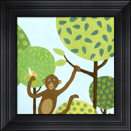 Framed Jungle Fun I Print