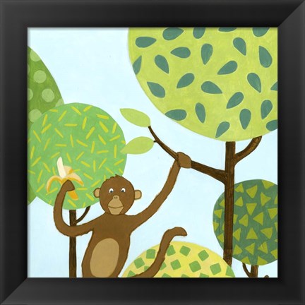 Framed Jungle Fun I Print