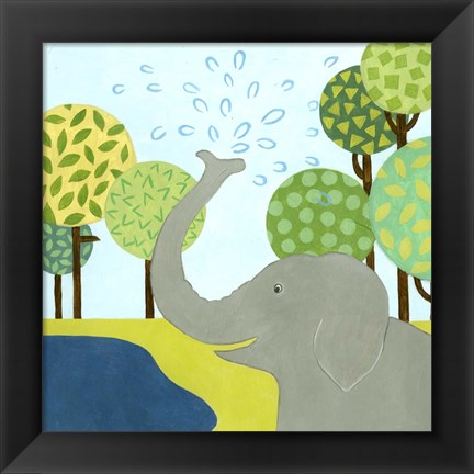 Framed Jungle Fun II Print