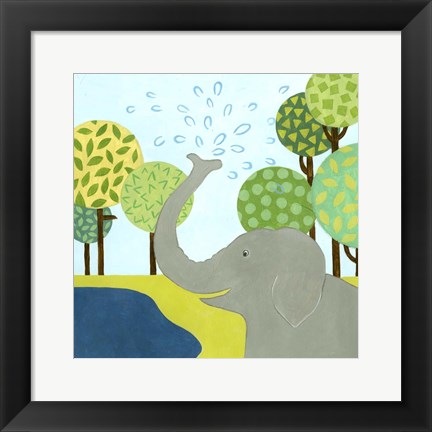 Framed Jungle Fun II Print