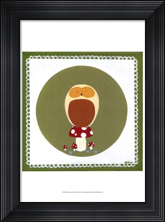 Framed Owl Cameo III Print