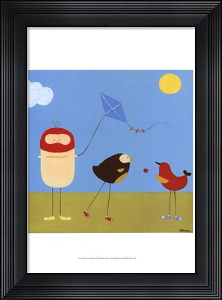 Framed Sunny Day Birds I Print
