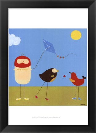 Framed Sunny Day Birds I Print