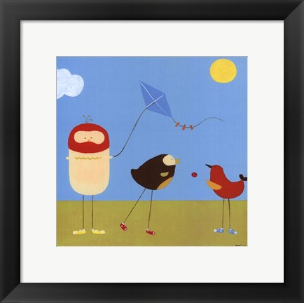 Framed Sunny Day Birds I Print