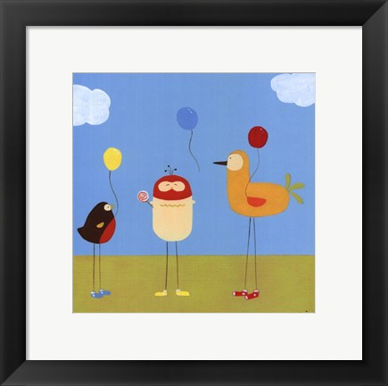 Framed Sunny Day Birds II Print