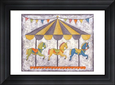 Framed Carnival Carousel Print