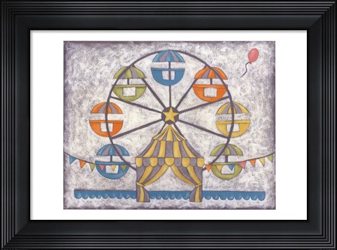 Framed Carnival Ferris Wheel Print