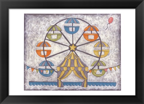 Framed Carnival Ferris Wheel Print